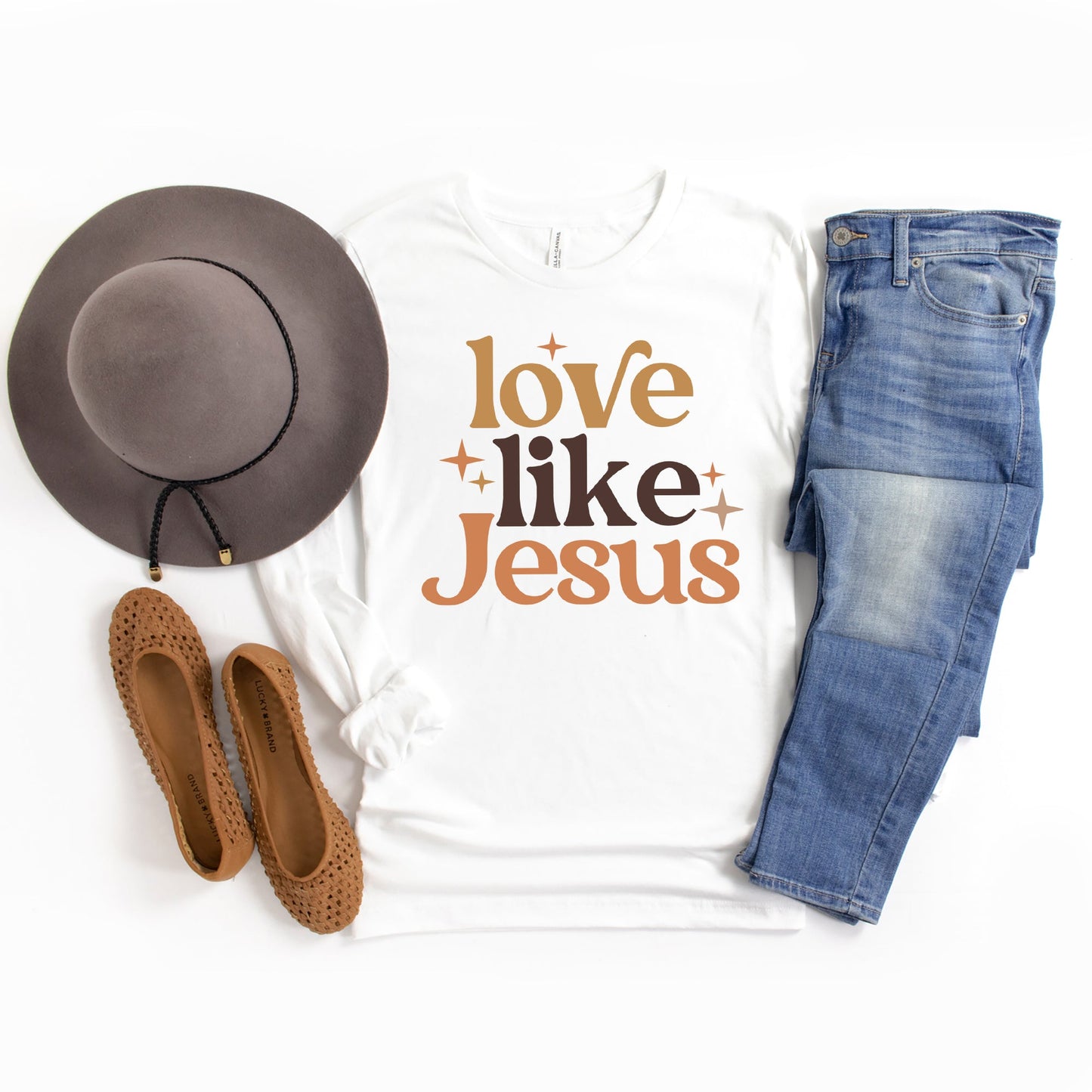 Love Like Jesus Stars | Long Sleeve Crew Neck