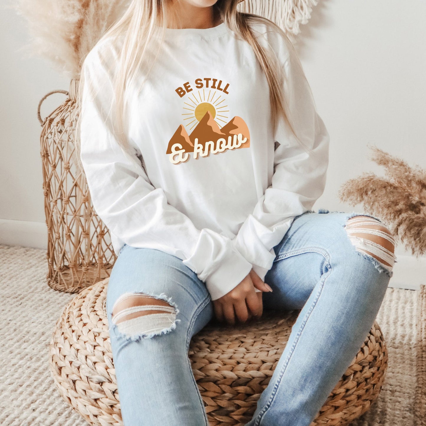 Be Still And Know Mountains | Long Sleeve Crew Neck