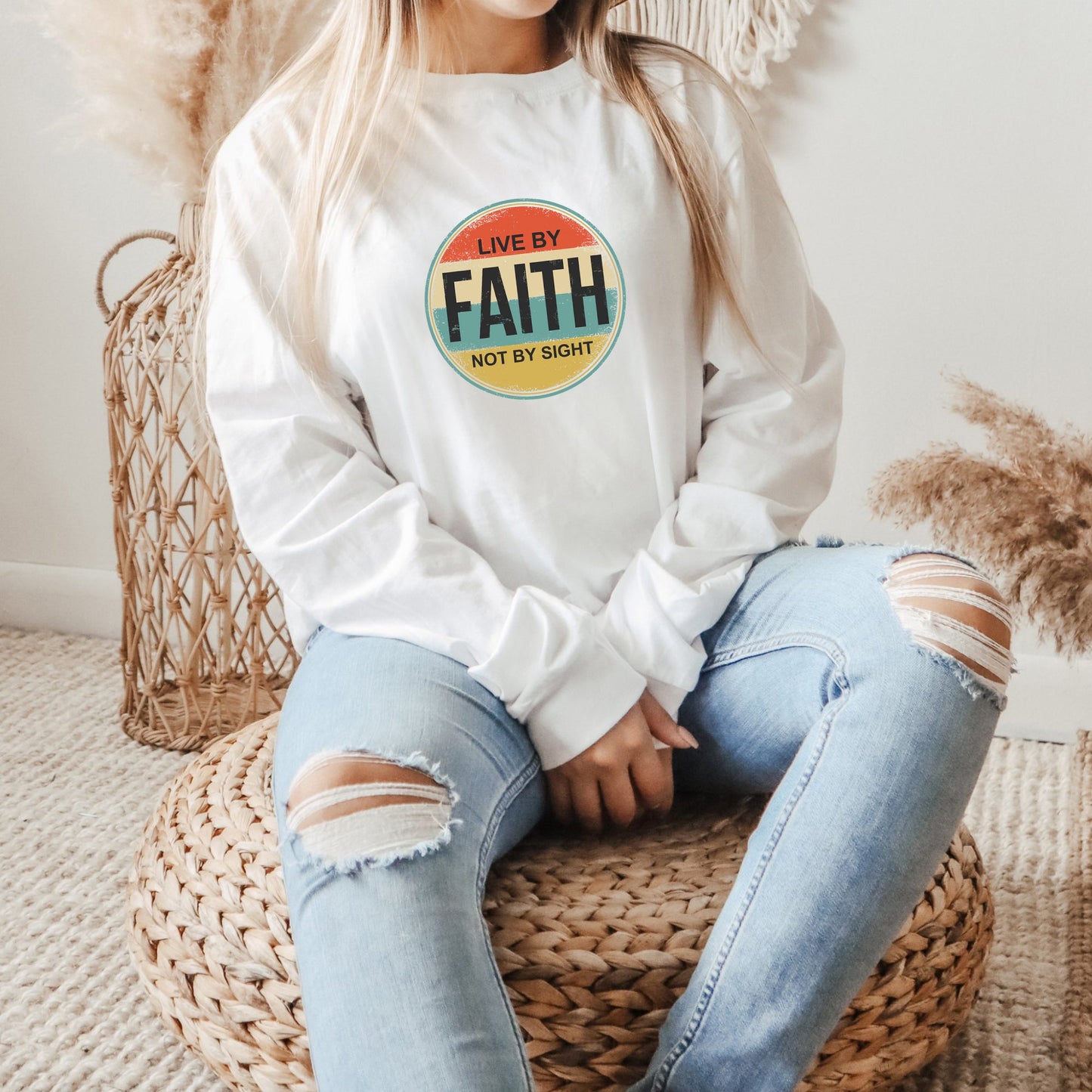 Live By Faith | Long Sleeve Crew Neck