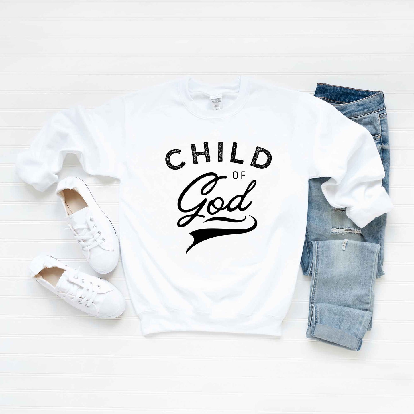 Child Of God Distressed | Sweatshirt