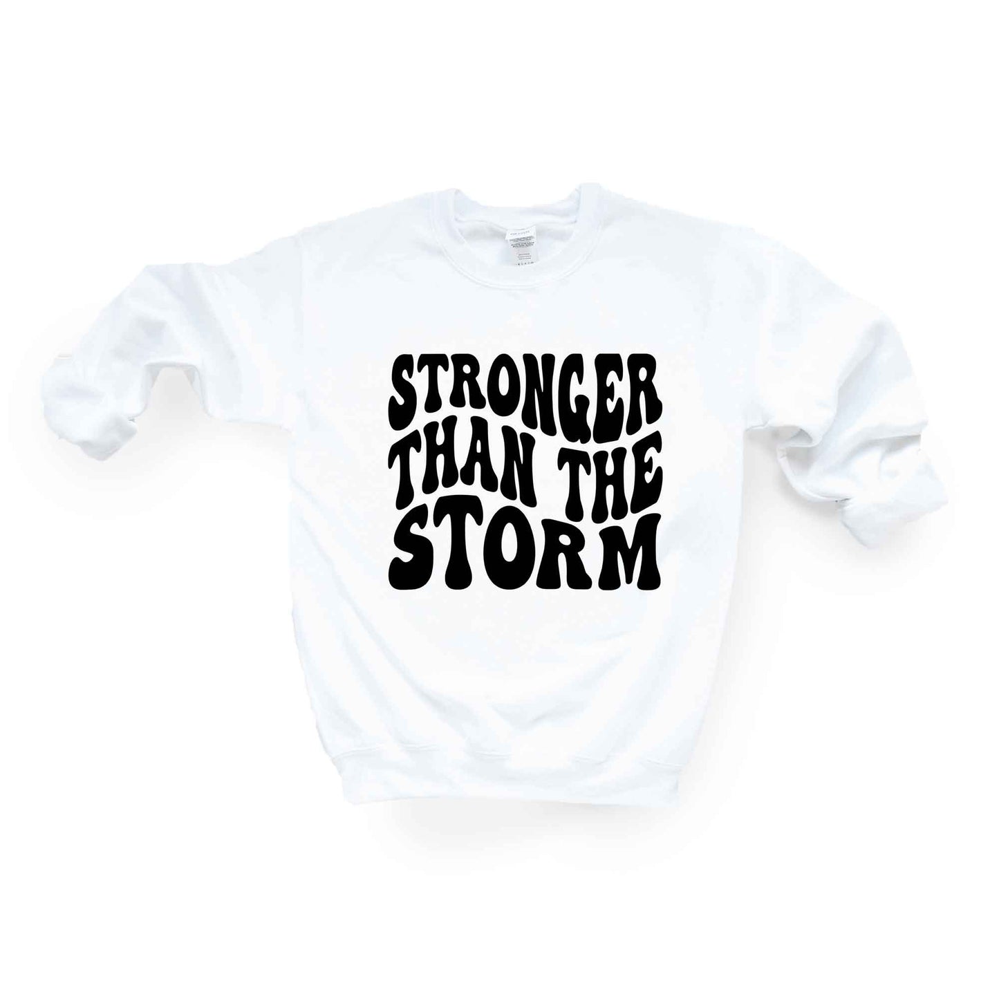 Retro Stronger Than The Storm Wavy | Sweatshirt