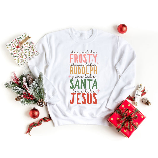 Frosty Rudolph Santa Jesus | Sweatshirt