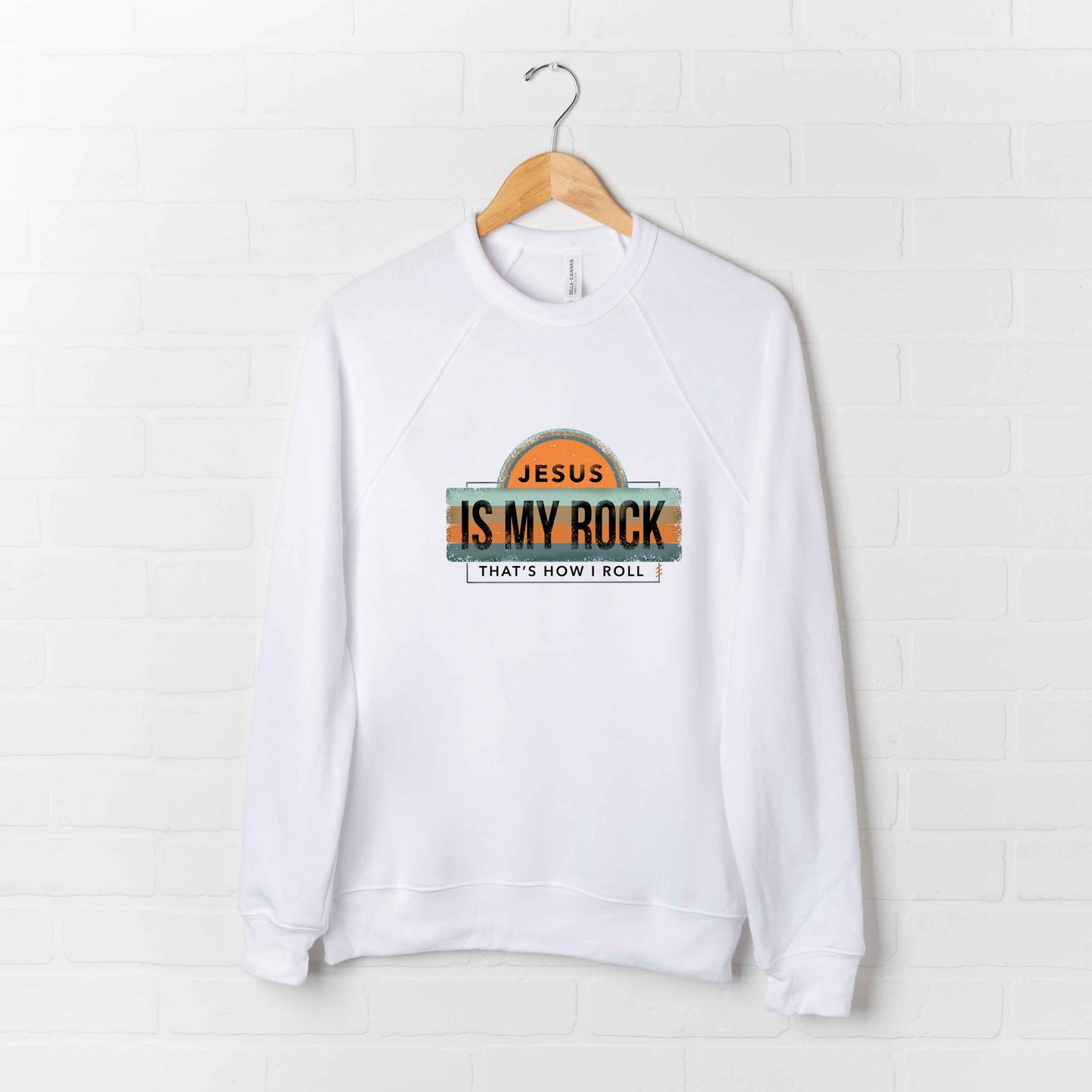 Jesus Is My Rock | Bella Canvas Premium Sweatshirt