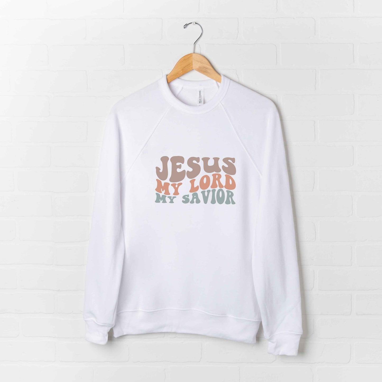 Jesus My Lord Wavy | Bella Canvas Premium Sweatshirt