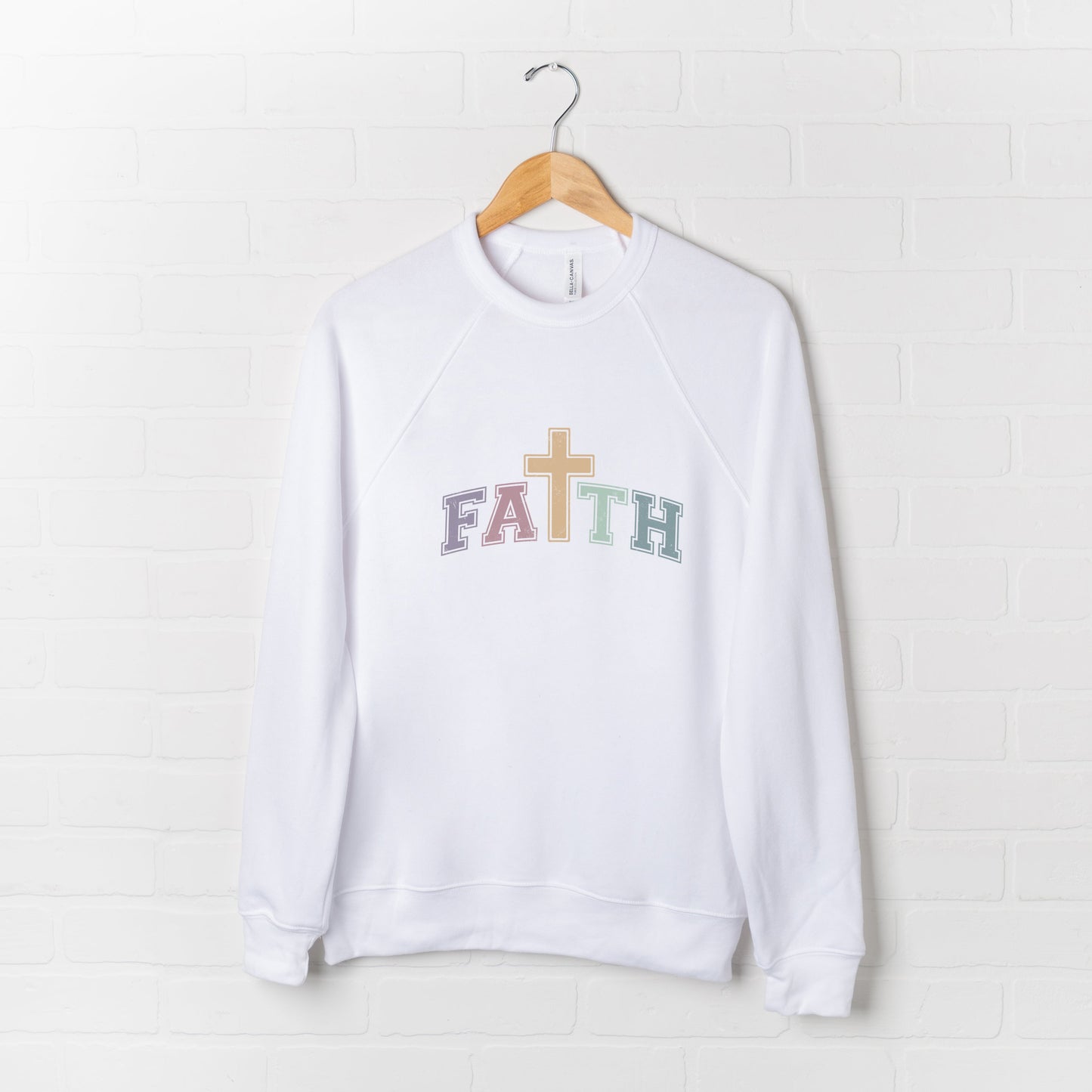 Faith Cross | Bella Canvas Premium Sweatshirt