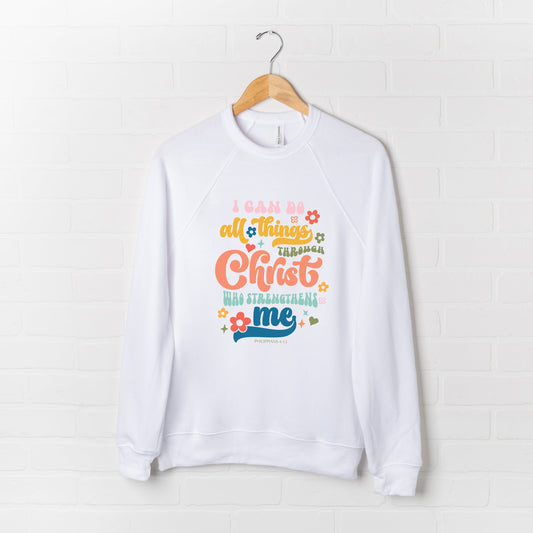 I Can Do All Things Colorful | Bella Canvas Premium Sweatshirt