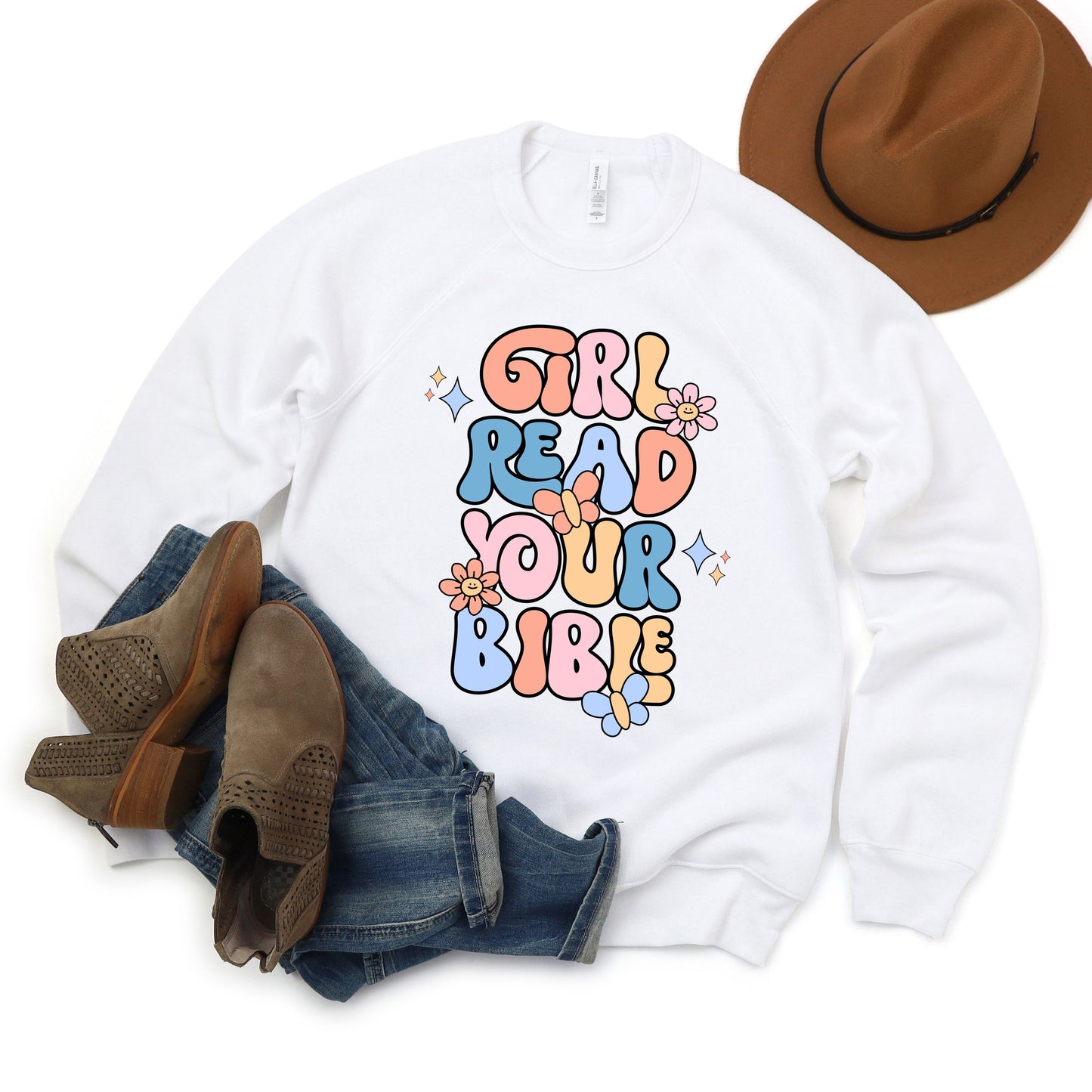 Girl Read You Bible | Bella Canvas Sweatshirt