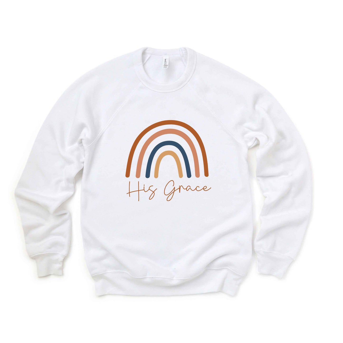 His Grace Rainbow | Bella Canvas Premium Sweatshirt