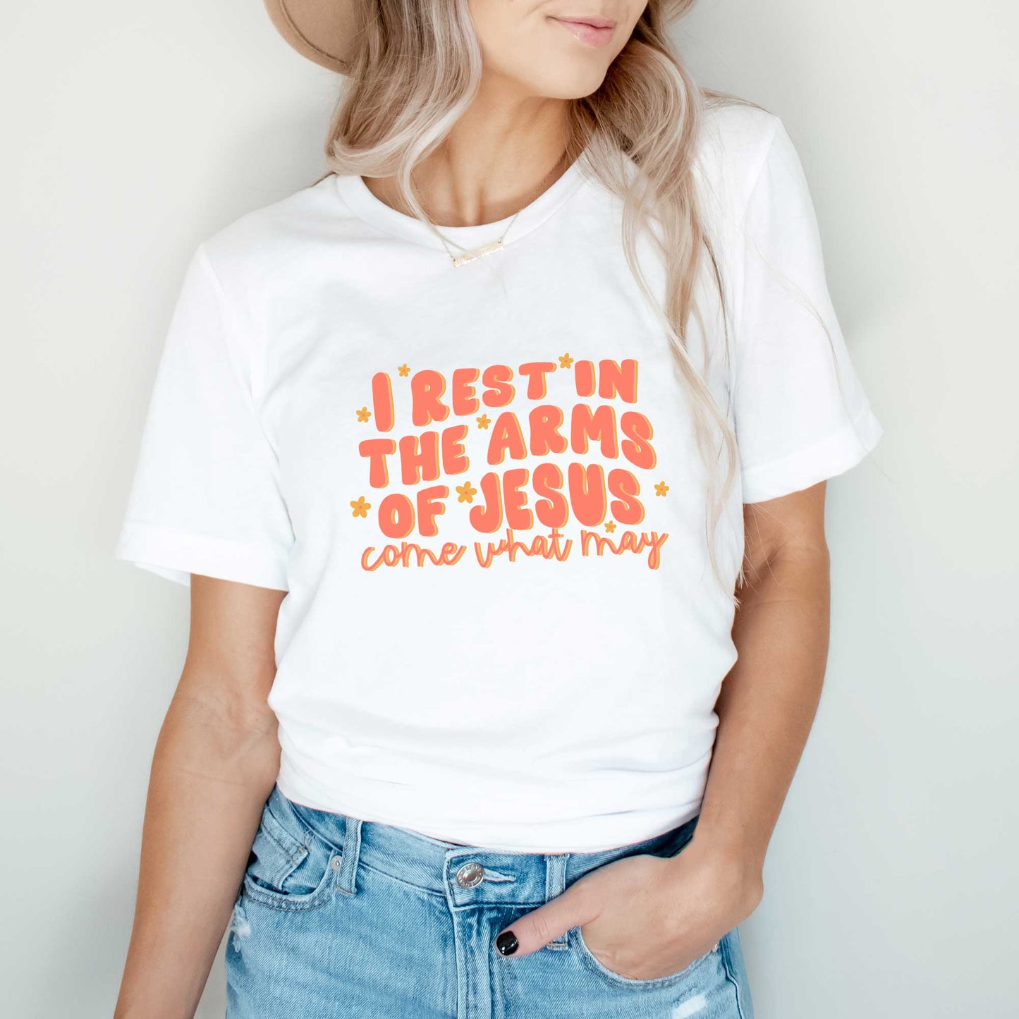 Rest Arms Of Jesus | Short Sleeve Crew Neck