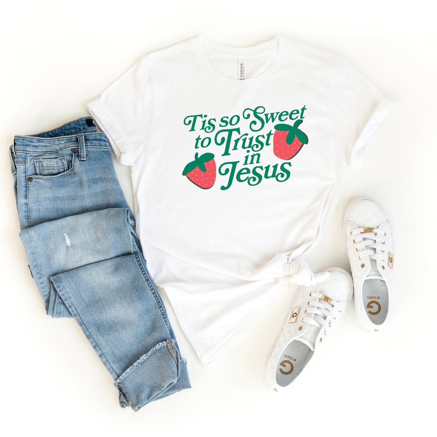 Tis So Sweet To Trust In Jesus | Short Sleeve Crew Neck