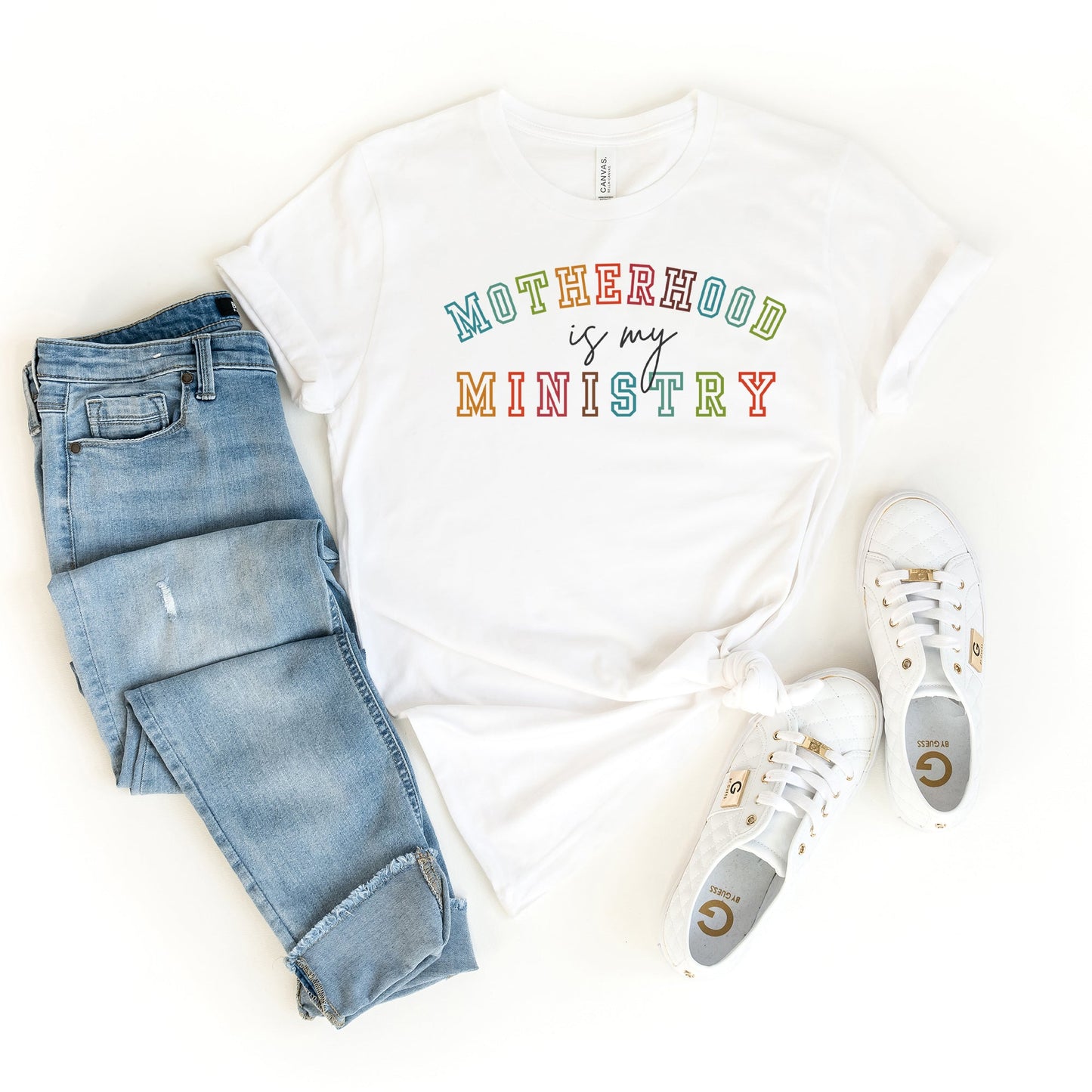 Motherhood Is My Ministry | Short Sleeve Crew Neck