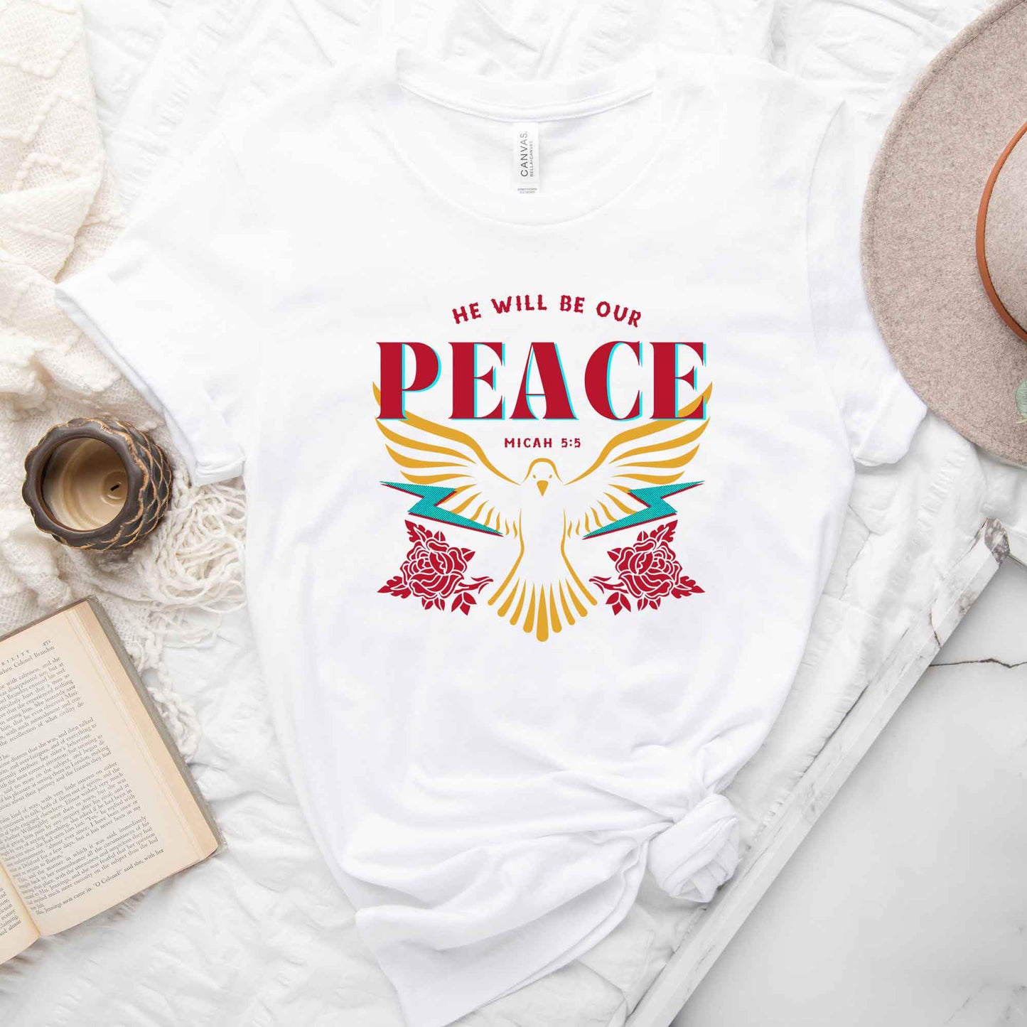 He Will Be Our Peace | Short Sleeve Crew Neck