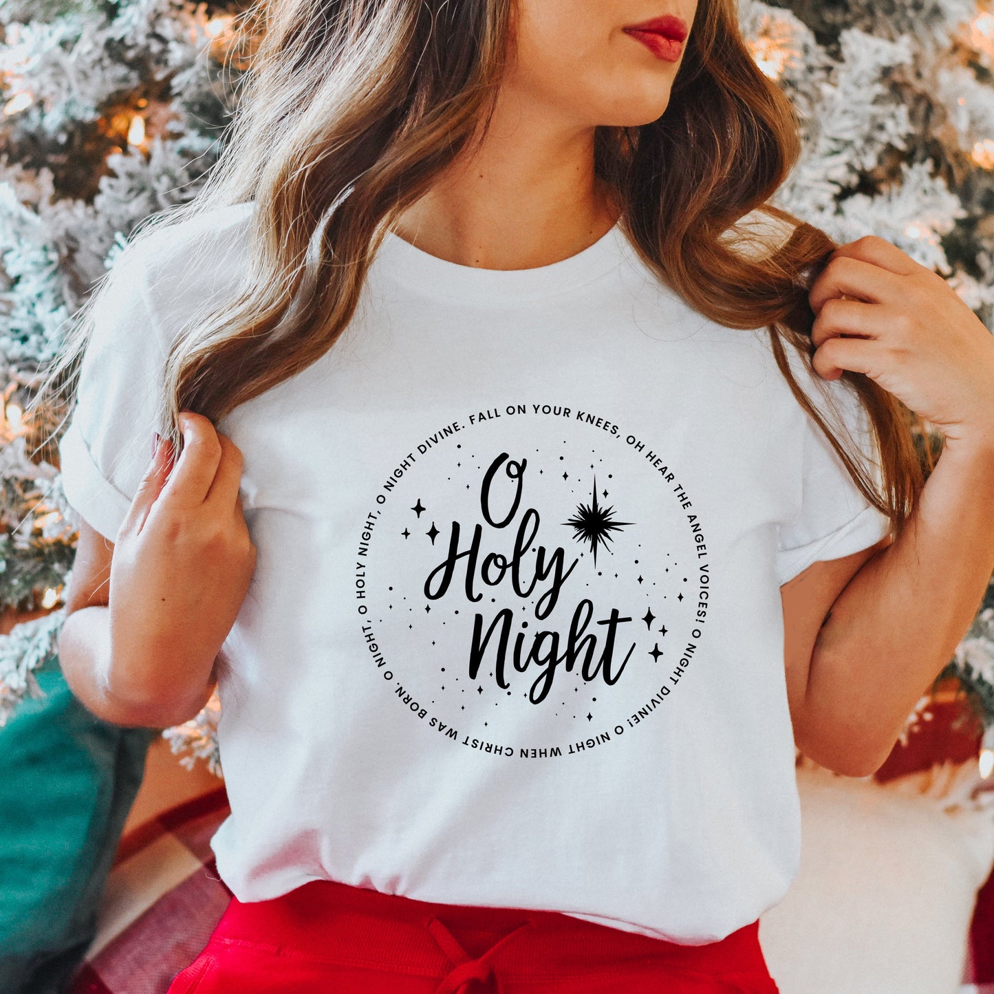 Holy Night Stars | Short Sleeve Crew Neck