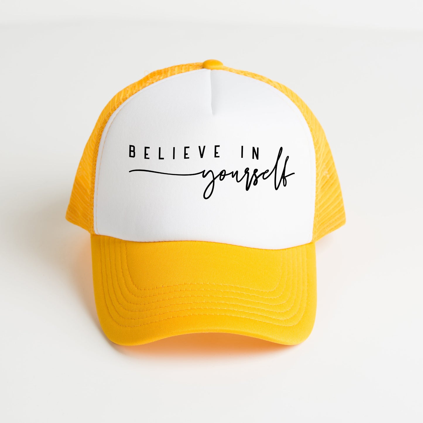 Believe In Yourself Cursive | Foam Trucker Hat