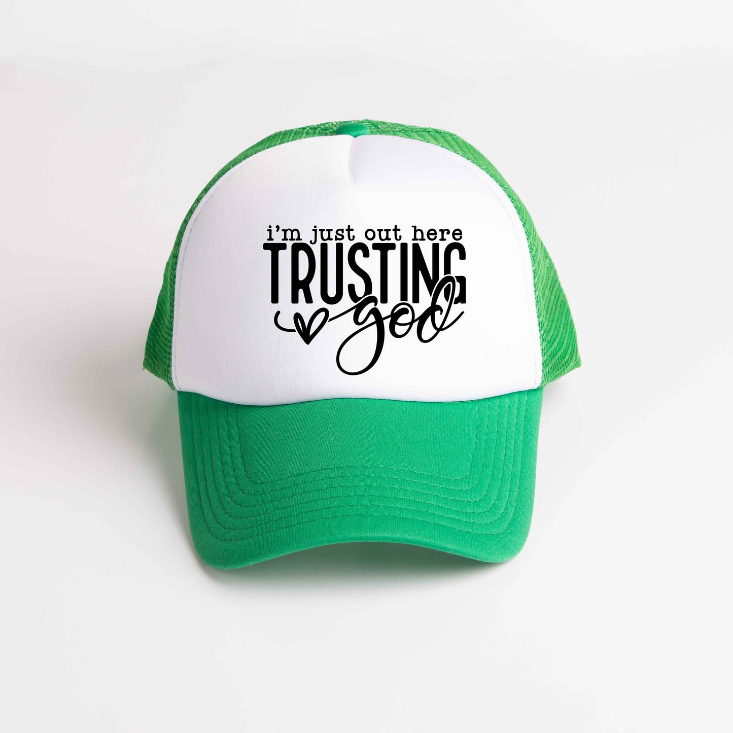 Out Here Trusting Jesus | Foam Trucker Hat