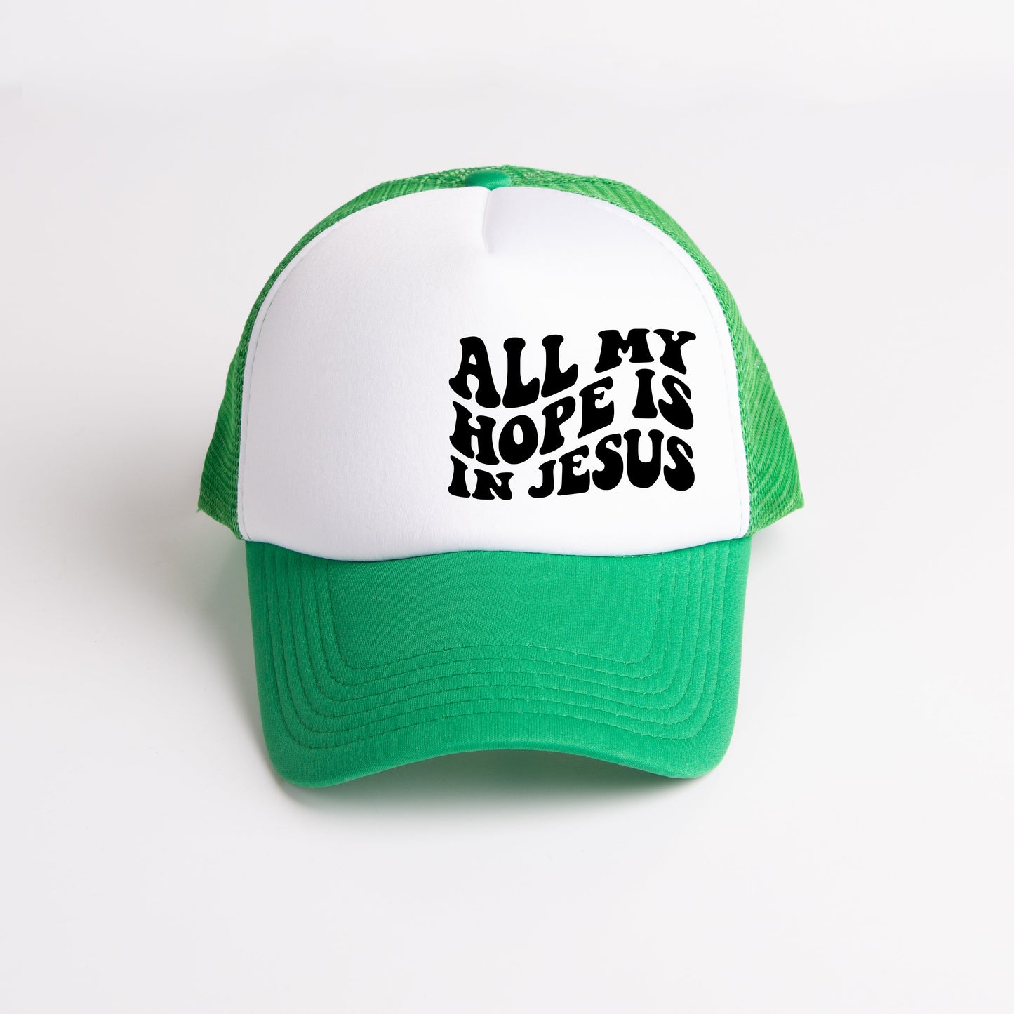 All My Hope Is In Jesus Wavy | Foam Trucker Hat