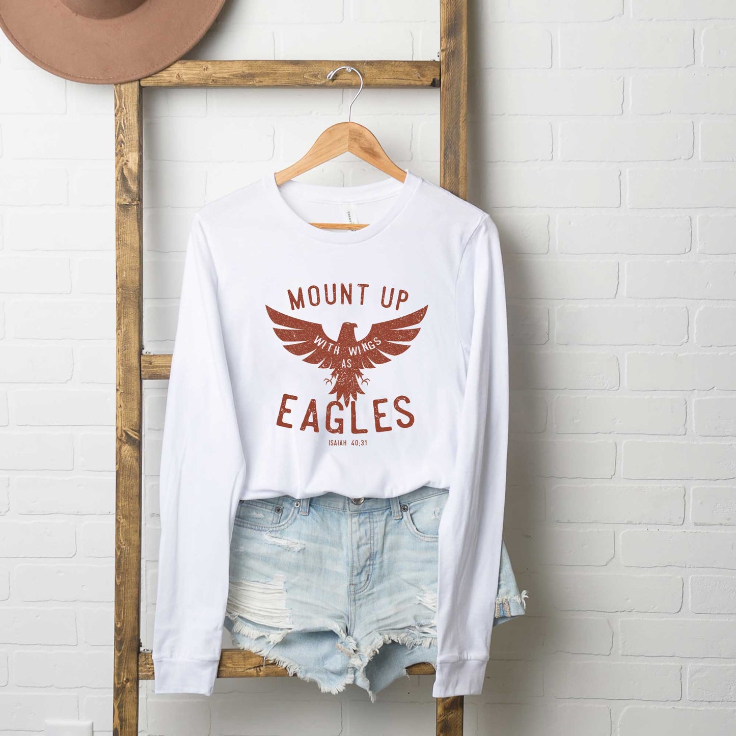 Wings As Eagles | Long Sleeve Crew Neck