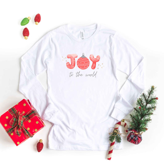 Joy To The World Ornament | Long Sleeve Crew Neck