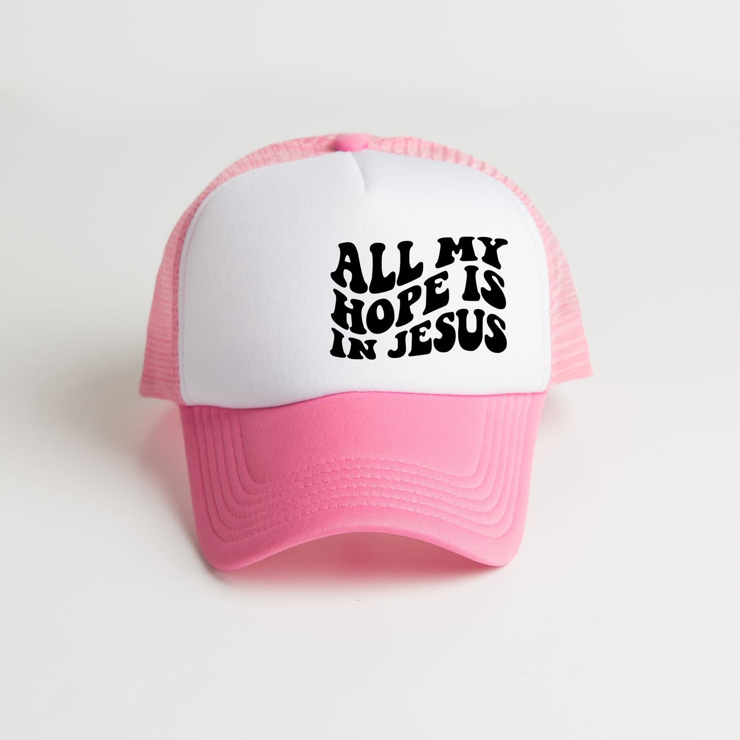 All My Hope Is In Jesus Wavy | Foam Trucker Hat