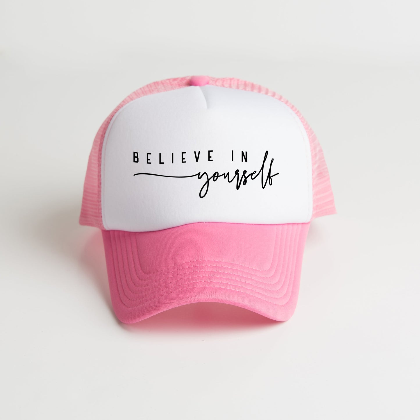 Believe In Yourself Cursive | Foam Trucker Hat