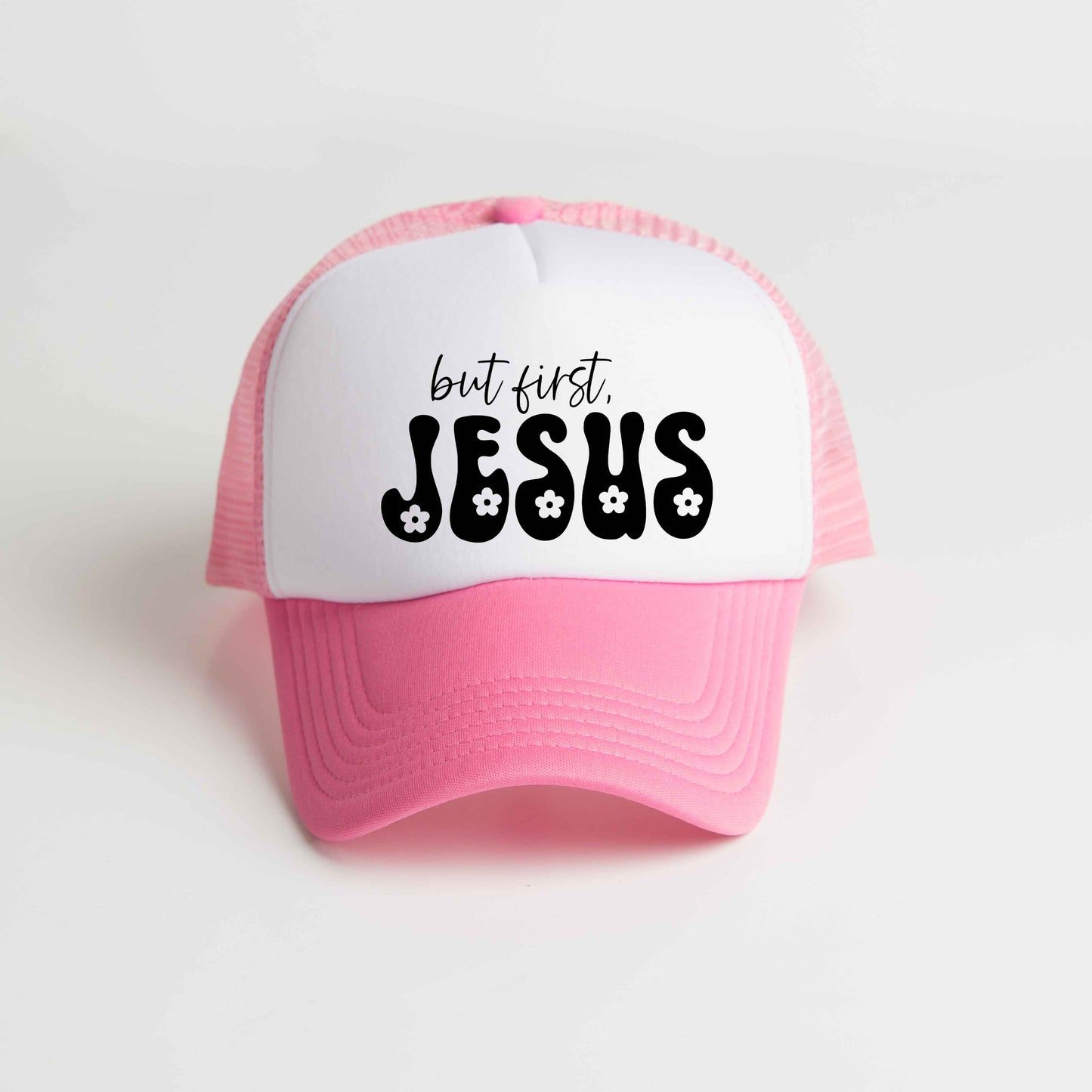 But First Jesus Flowers | Foam Trucker Hat