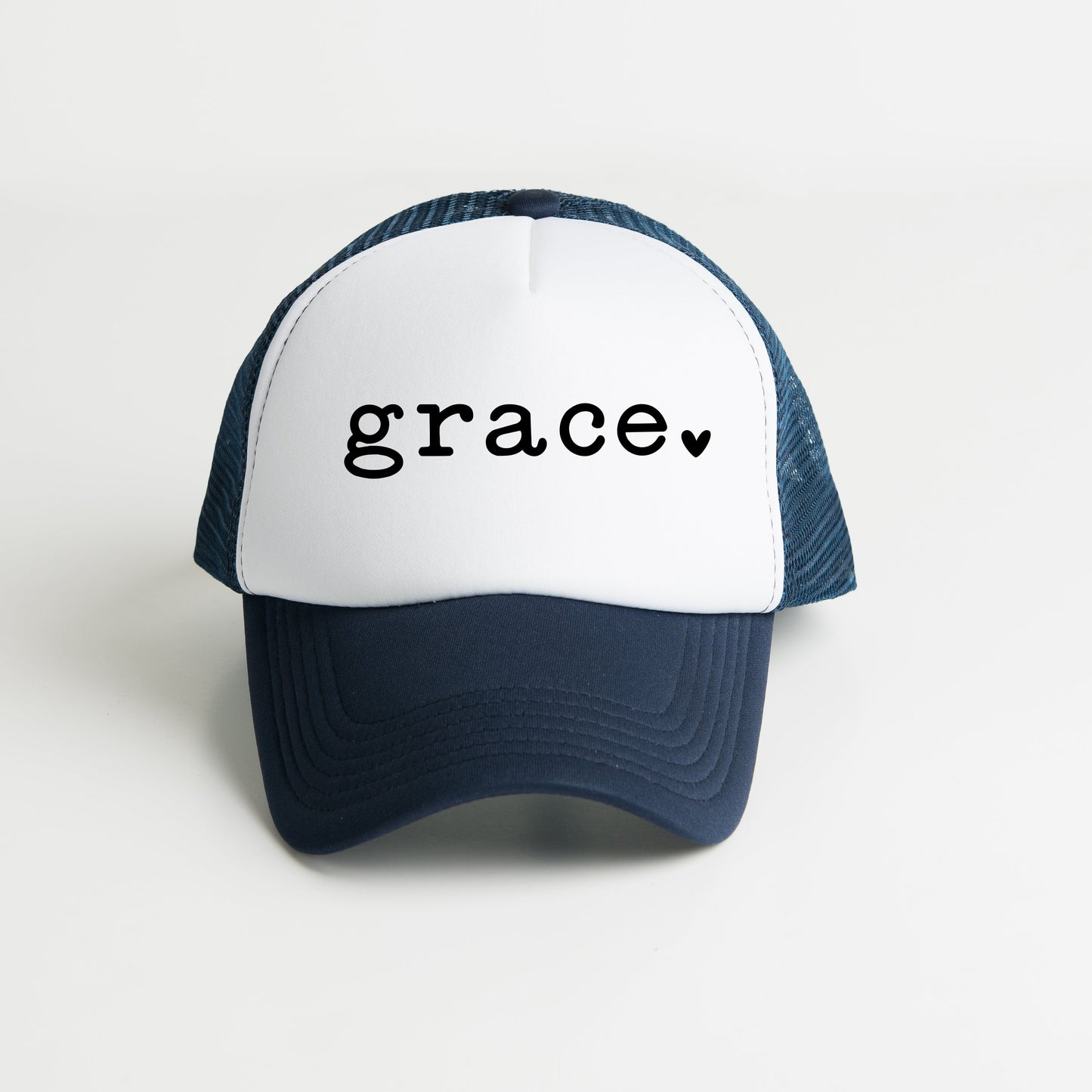 Grace Typewriter With Heart | Foam Trucker Hat