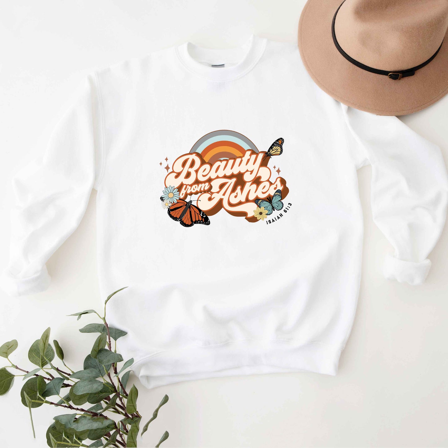 Beauty From Ashes Butterfly | Sweatshirt