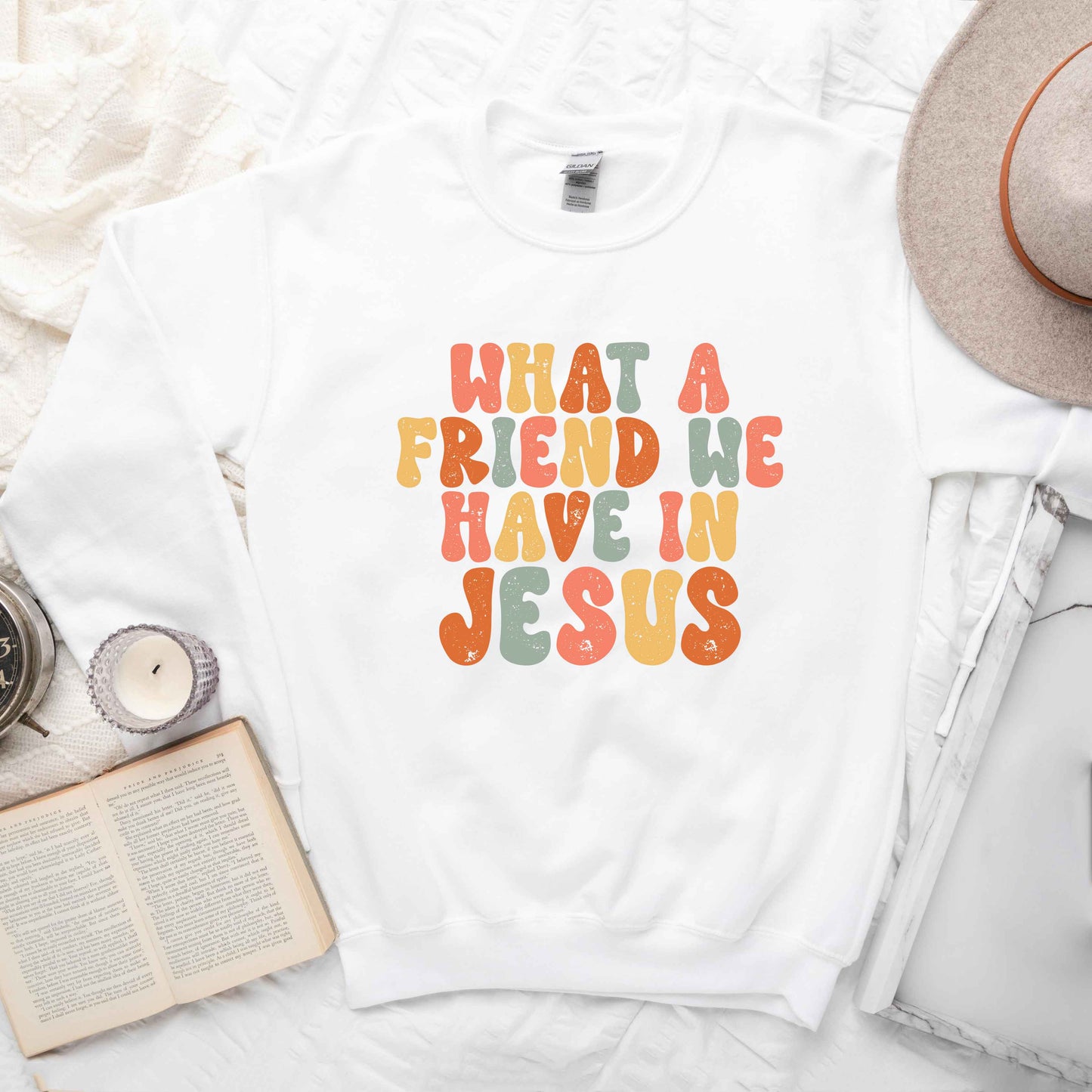 What A Friend We Have In Jesus Colorful | Sweatshirt