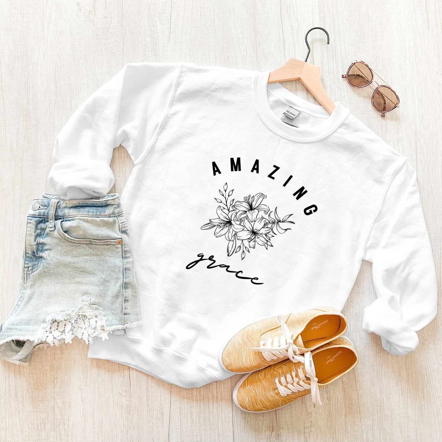 Floral Amazing Grace | Sweatshirt