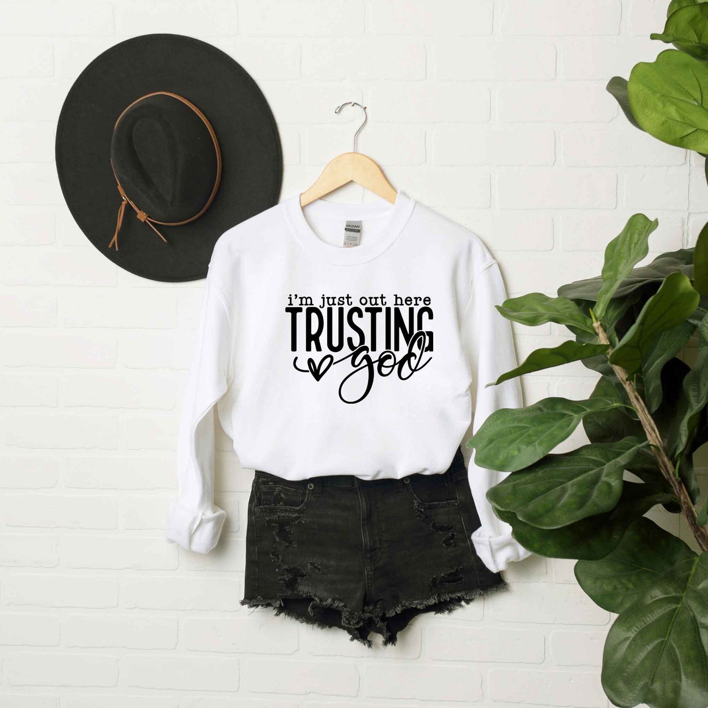 Out Here Trusting Jesus | Sweatshirt