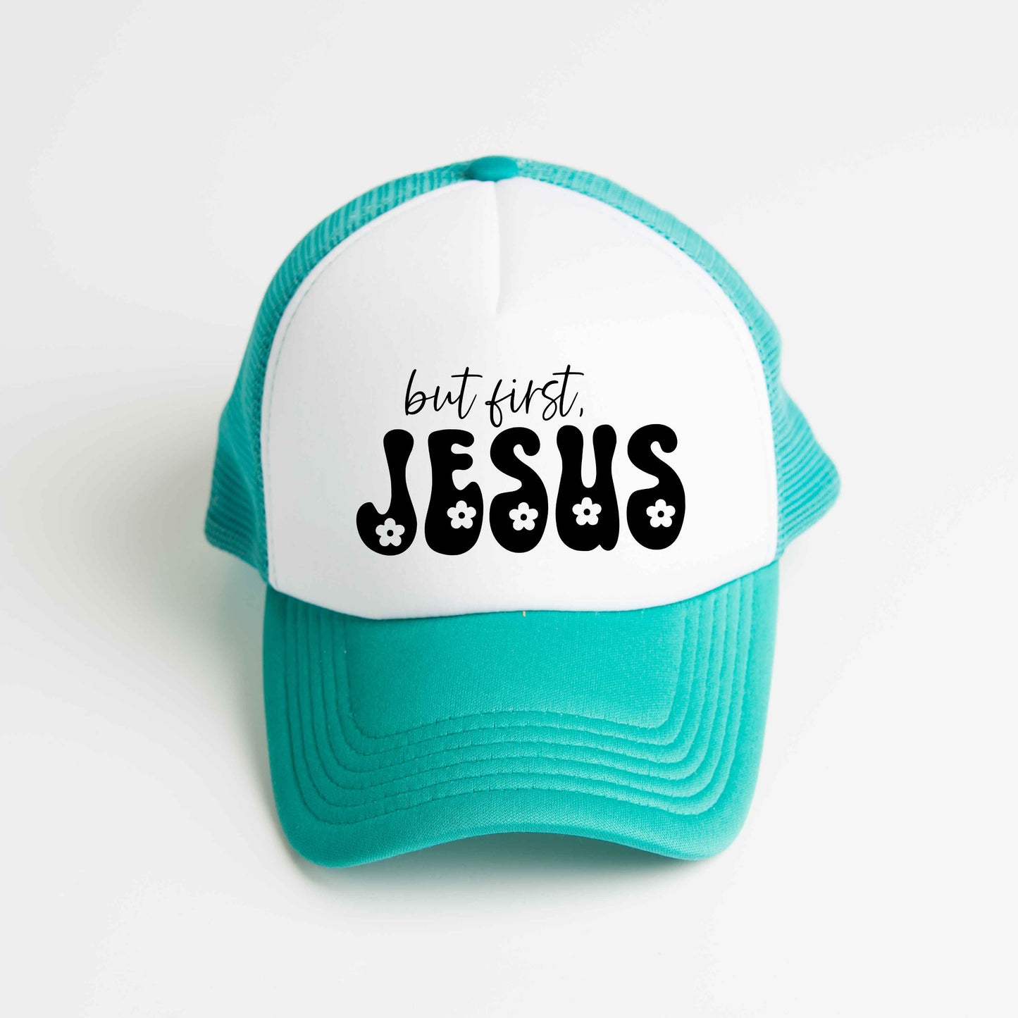 But First Jesus Flowers | Foam Trucker Hat