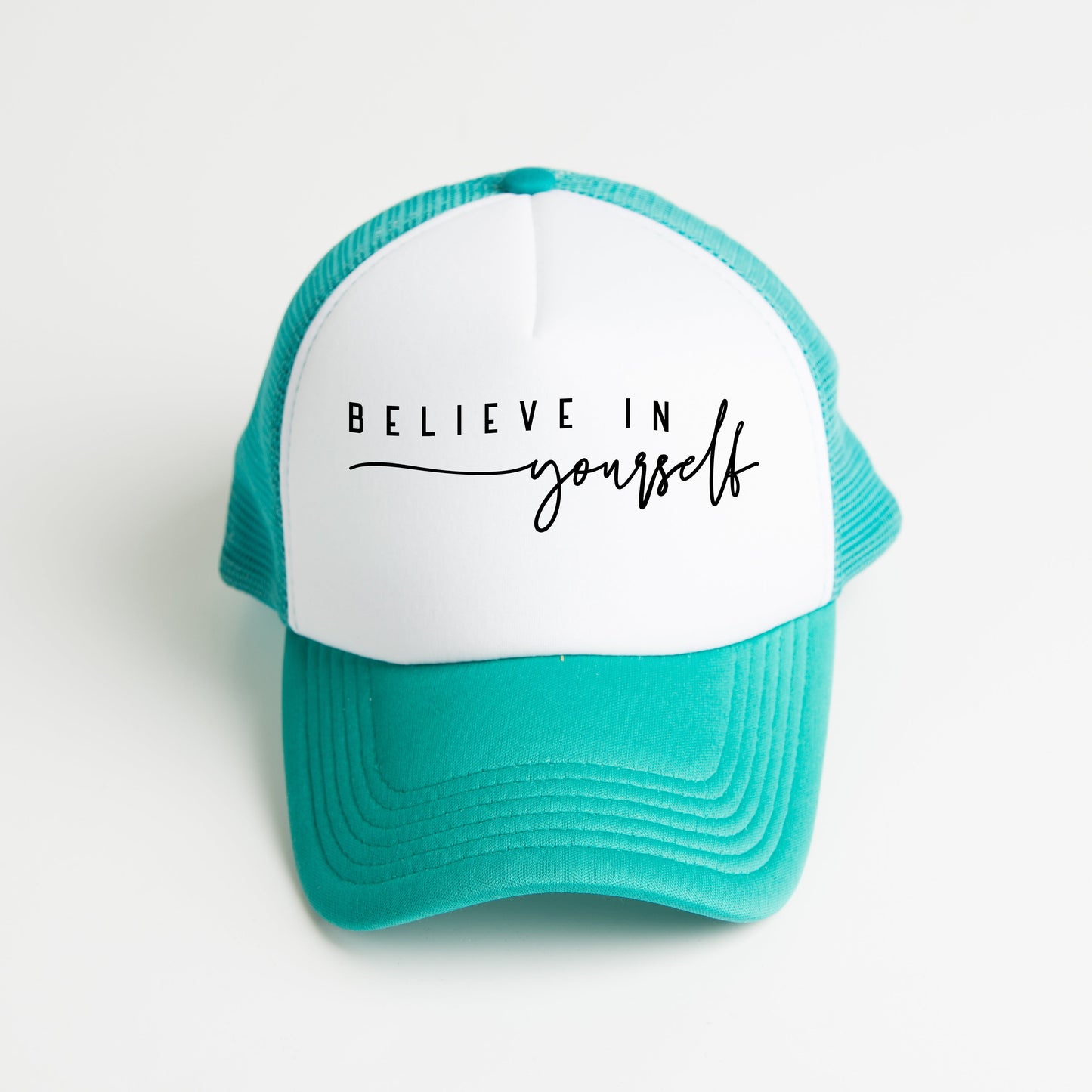 Believe In Yourself Cursive | Foam Trucker Hat